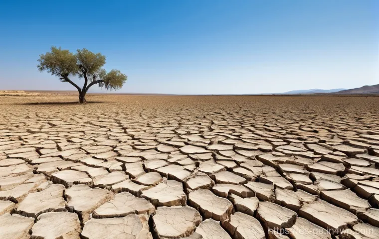 기후 변화에 대한 글로벌 행동 촉구 - **Image Prompt 1: The Parched Iberian Landscape**
"A wide, cinematic shot depicting a severely p...