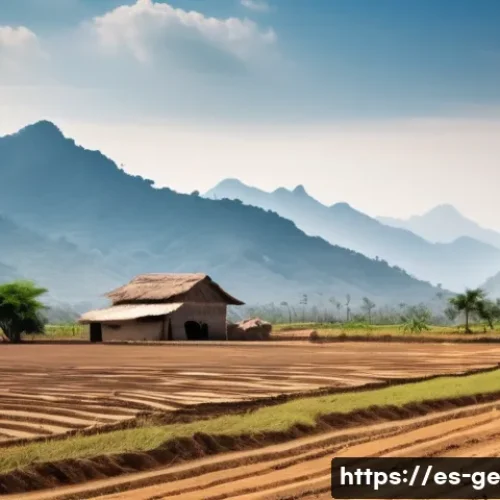 Home 31 기후 변화와 남북 문제 - A rural Latin American farming community facing the effects of climate change: weary farmers wearing...